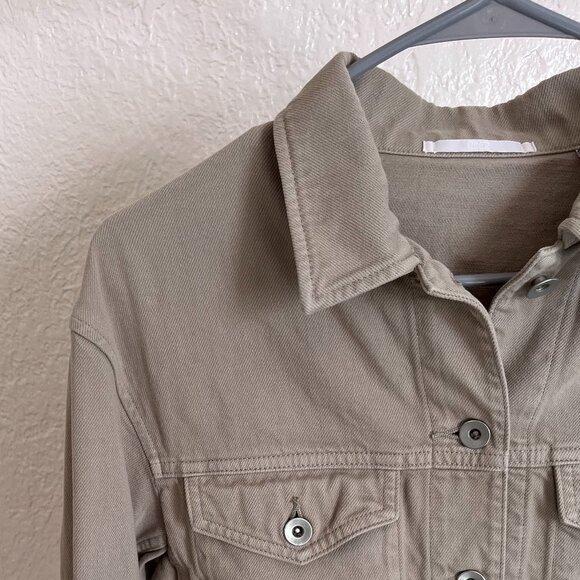 uniqlo / denim jacket / tan - Picture 1 of 3